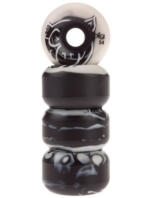 Head Swirl Black White 54mm Wheels