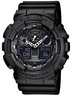 homme Casio G-Shock Alarm Chronograph Watch GA-100-1A1ER
