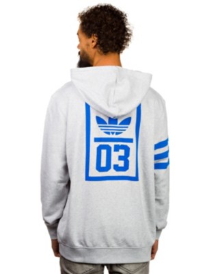 adidas men's originals 3foil full zip hoodie