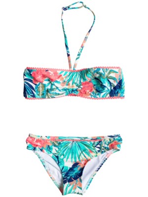 Roxy Jungle Poem Bandeau Set Bikini Mädchen Online Kaufen Bei Blue 4044